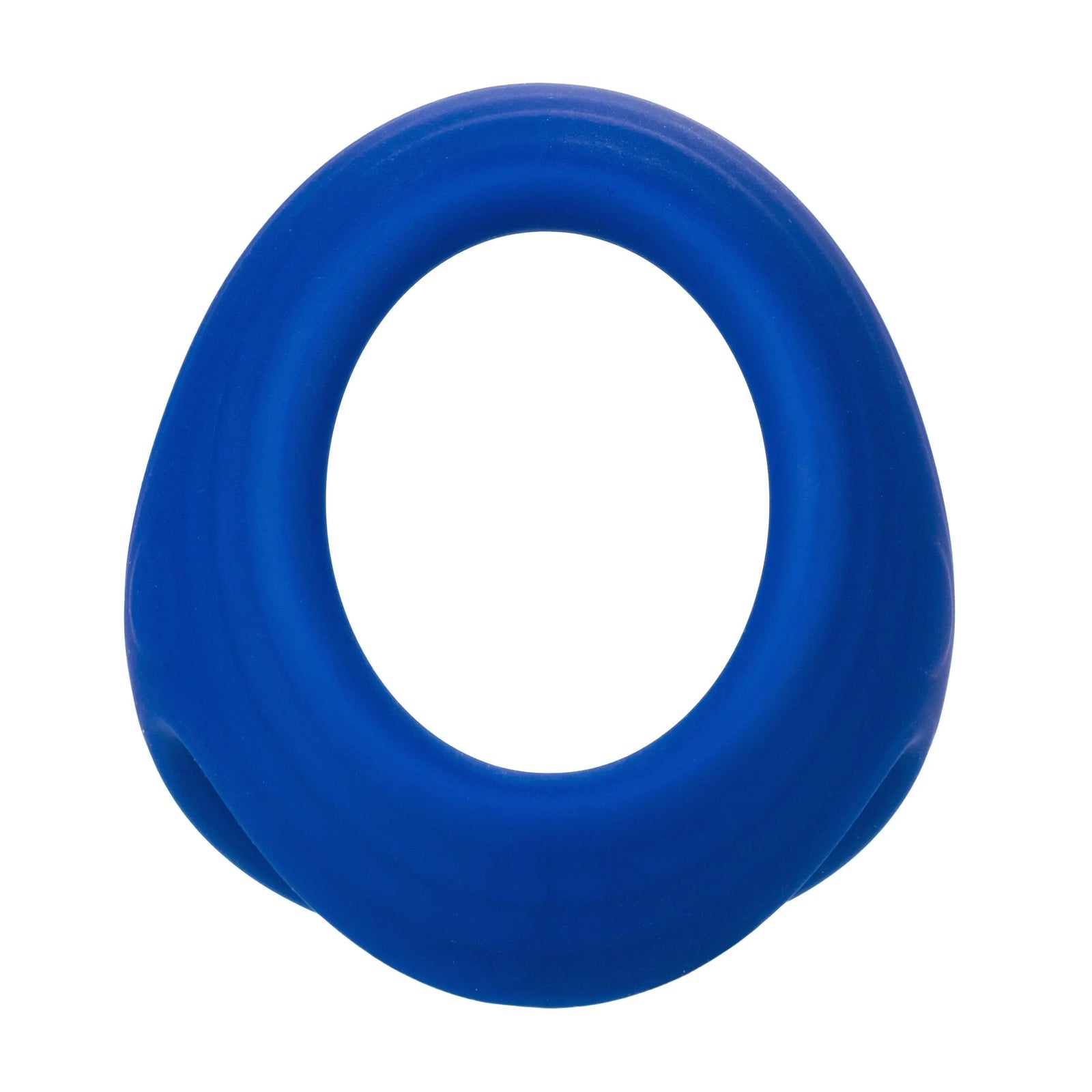 Admiral Penis & Ball Premium Liquid Silicone Dual Ring - Blue - Romantic Blessings