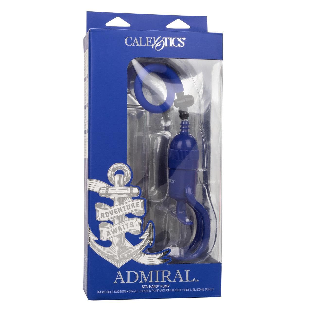 Admiral Sta-Hard Master Grip Handle Penis Enhancement Pump Blue - Romantic  Blessings