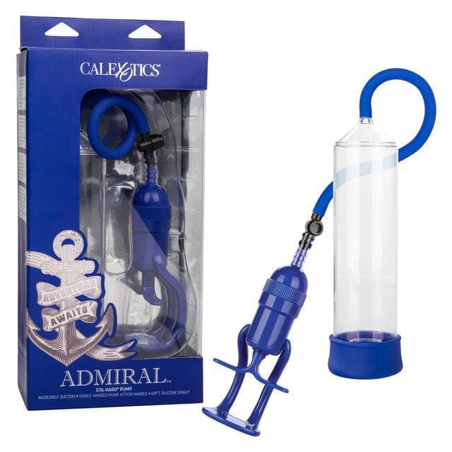 Admiral Sta-Hard Master Grip Handle Penis Enhancement Pump Blue - Romantic Blessings