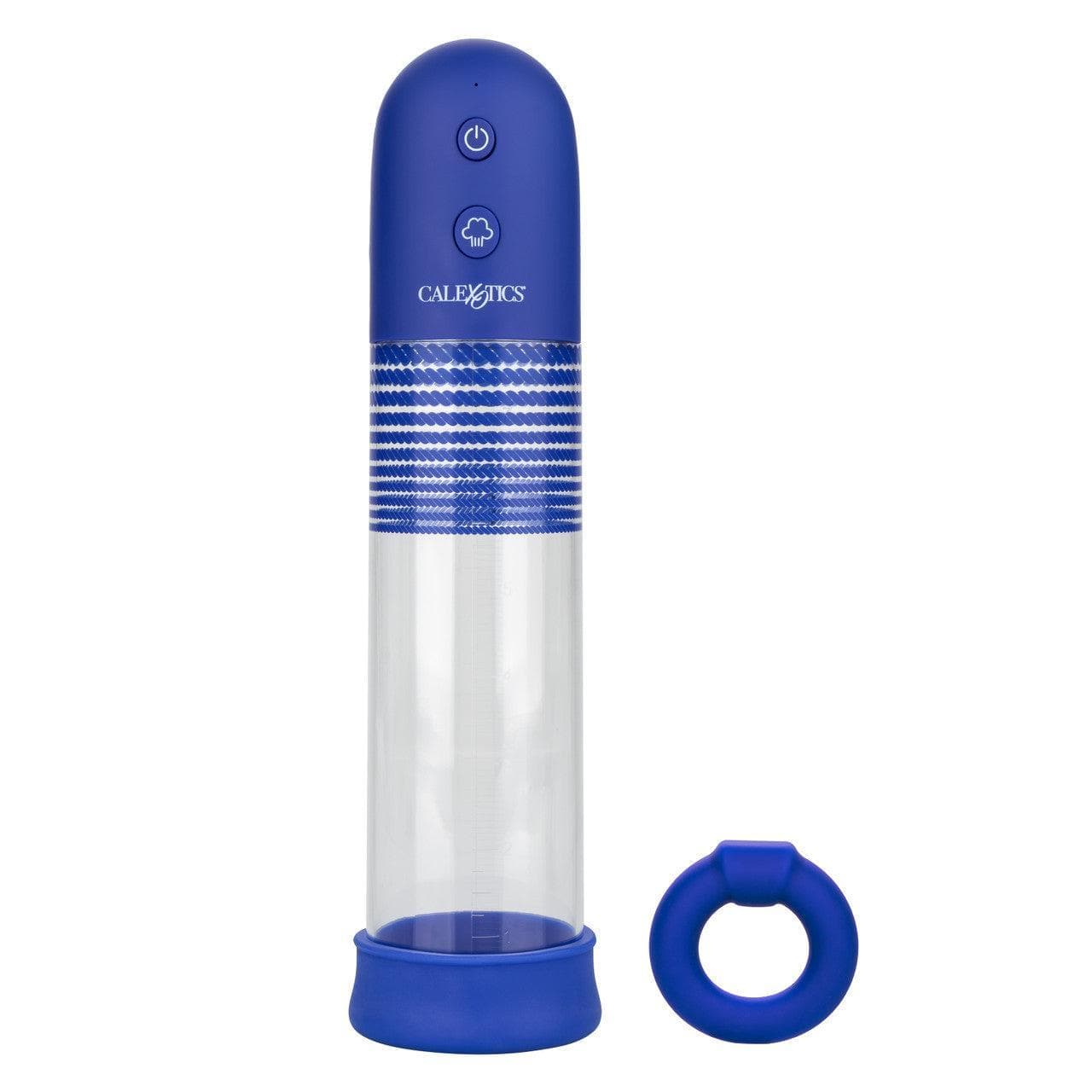 Admiral Rechargeable Rock Hard Automatic Penis Pump Kit Blue - Romantic Blessings