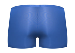 Male Power Seamless Sleek Short with Sheer Pouch Blue