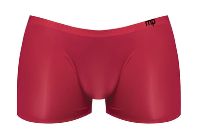 Male Power Seamless Sleek Short with Sheer Pouch Wine