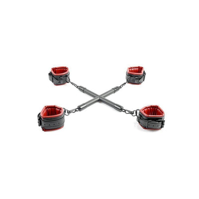 Saffron Hog Tie & Cuff Set - Black/Red - Romantic Blessings