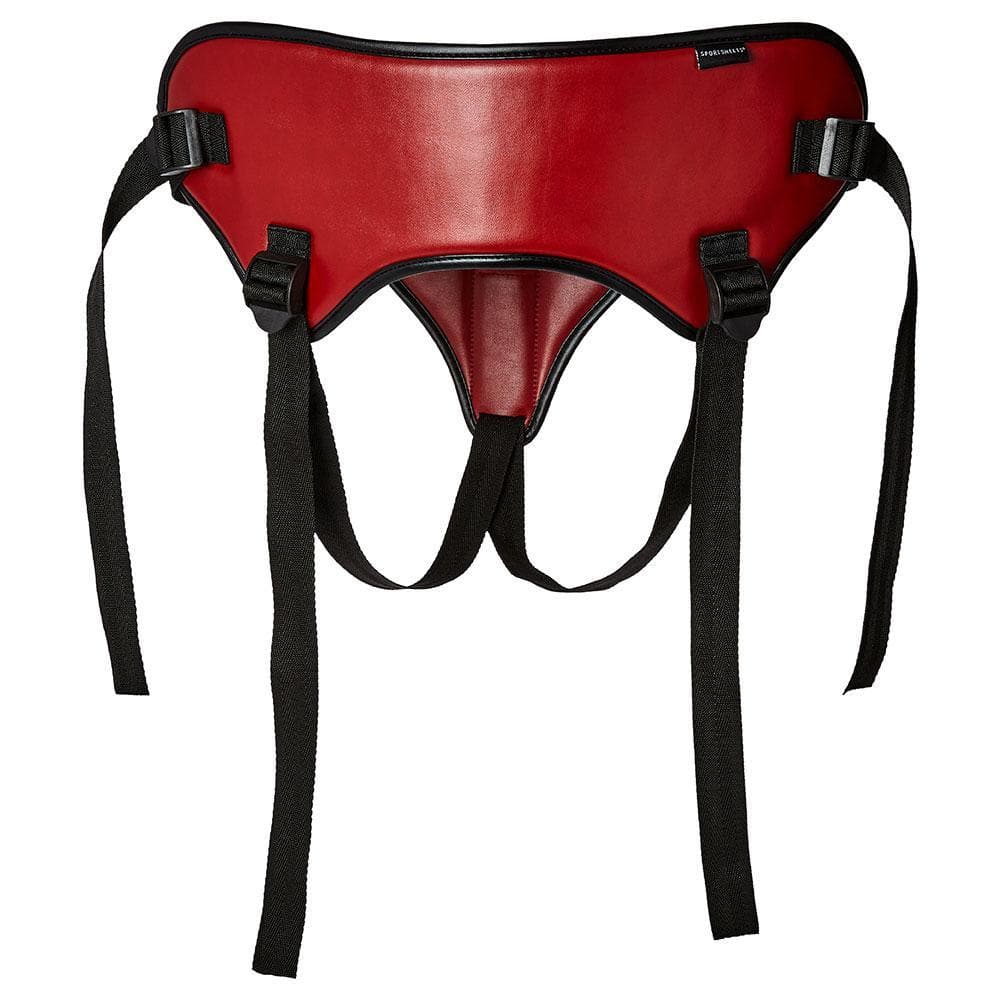 Saffron Strap-On Harness - Red/Black - Romantic Blessings