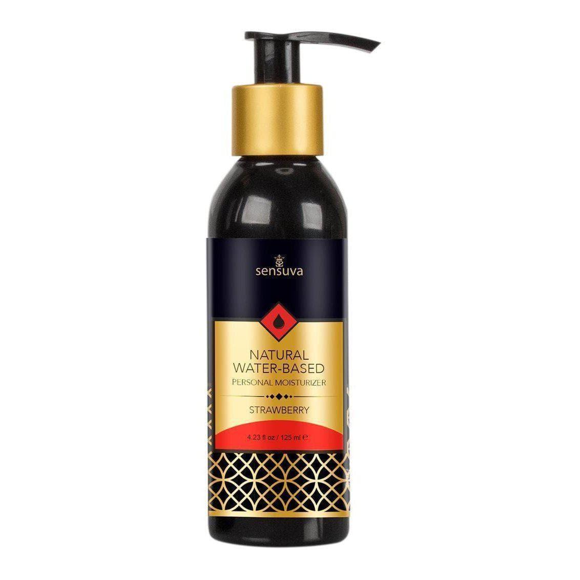 Sensuva Natural Water Based Strawberry Flavored Lubricant - Romantic Blessings