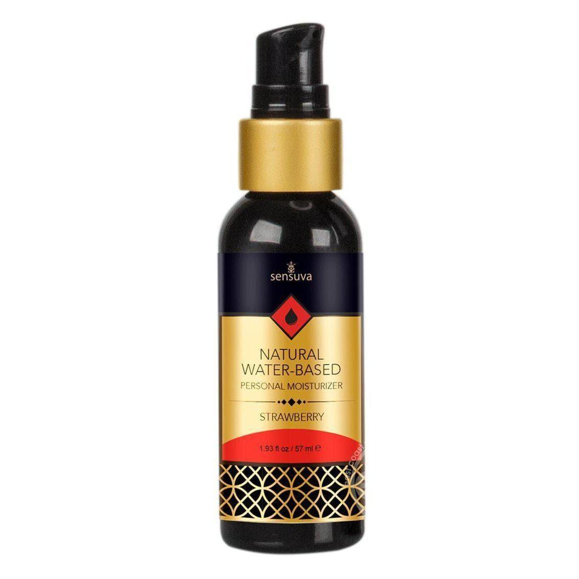 Sensuva Natural Water Based Strawberry Flavored Lubricant - Romantic Blessings