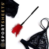 Sex & Mischief 7 inch Feather Tickler for Couples Sensual and Adventurous Play - Romantic Blessings