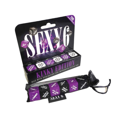 Sexy 6 Dice Kinky Edition Couples Fantasy Role Play Game with 720 Seductive Scenarios - Romantic Blessings