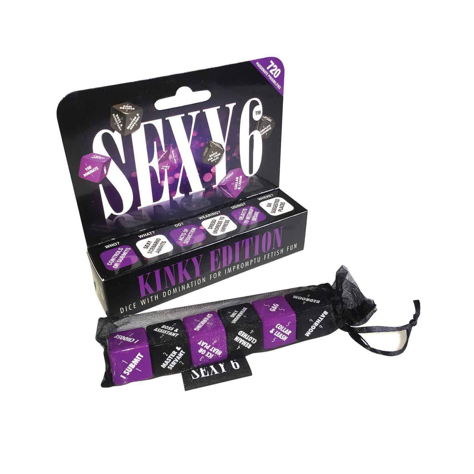 Sexy 6 Dice Kinky Edition Couples Fantasy Role Play Game with 720 Seductive Scenarios - Romantic Blessings