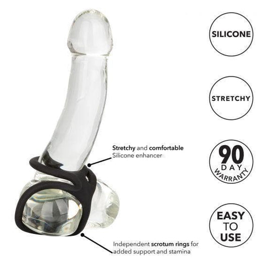 Silicone Penis Ring and Ball Spreader Erection Enhancer - Romantic Blessings