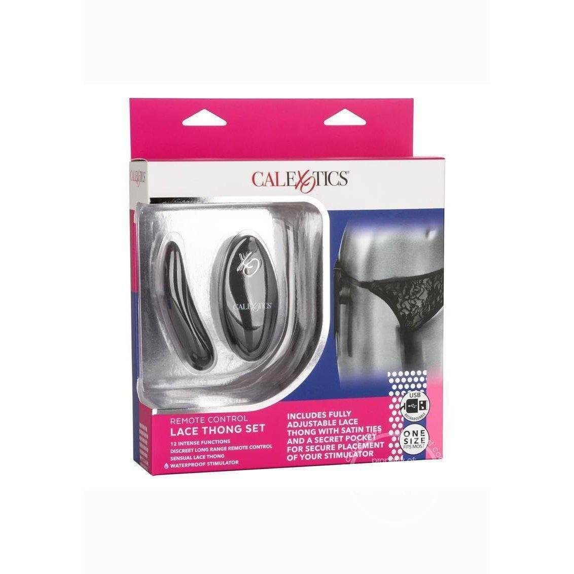 Silicone Rechargeable Lace Thong Panty 3 Piece Vibrator With Remote Control - Romantic Blessings