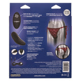 Silicone Rechargeable Lace Thong Panty 3 Piece Vibrator With Remote Control - Romantic Blessings