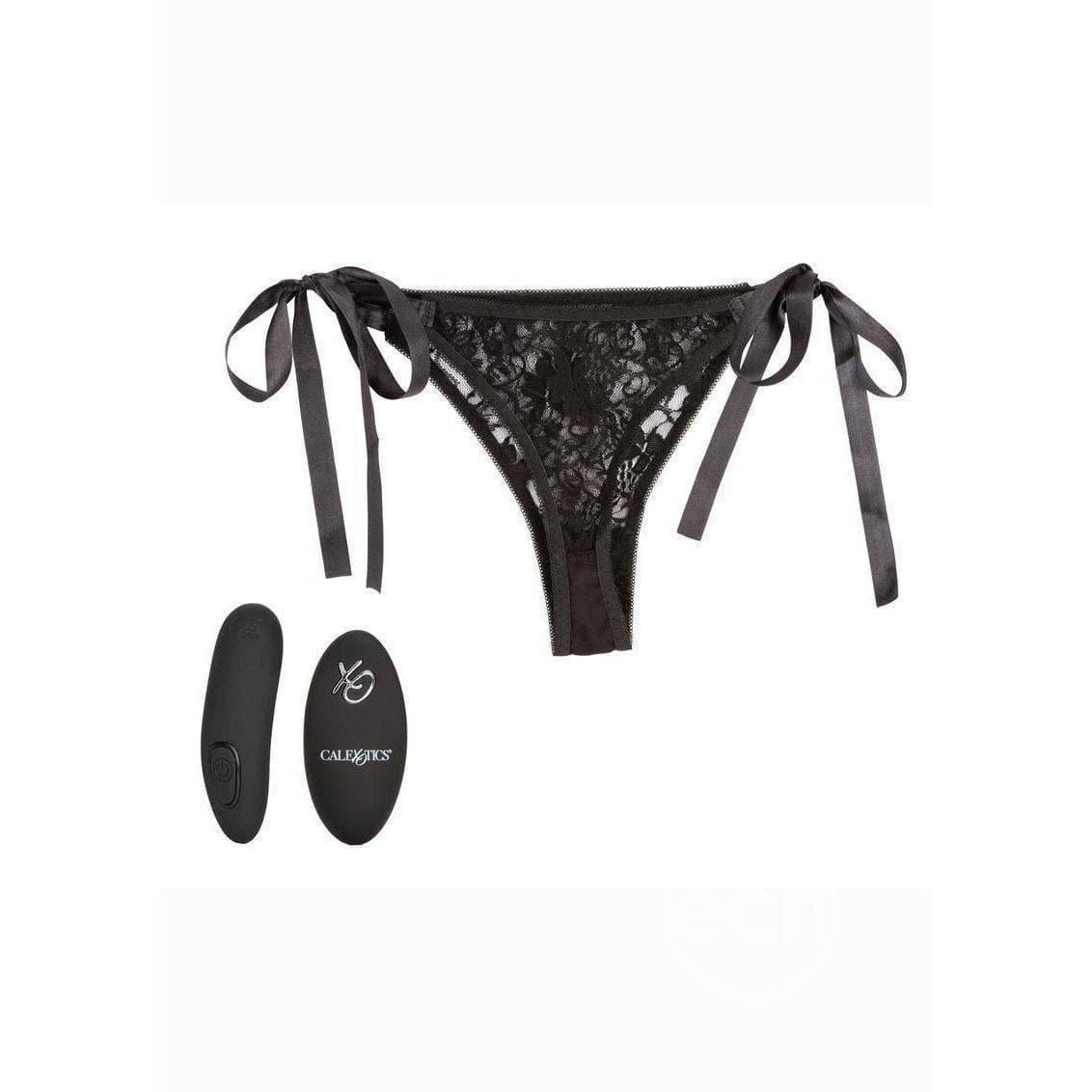 Silicone Rechargeable Lace Thong Panty 3 Piece Vibrator With Remote Control - Romantic Blessings