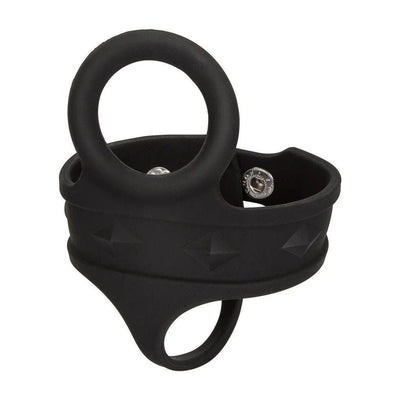 Silicone Tri-Snap Adjustable Ball Spreader Penis Ring Erection Enhancer - Romantic Blessings