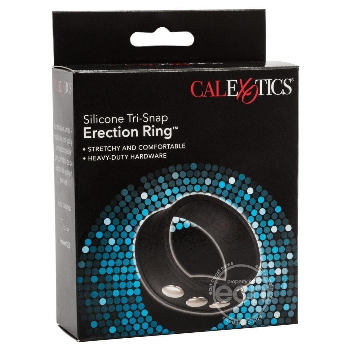 Silicone Tri-Snap Adjustable Erection Enhancement Penis Ring - Romantic Blessings