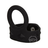 Silicone Tri-Snap Adjustable Scrotum Support with Penis Ring - Romantic Blessings