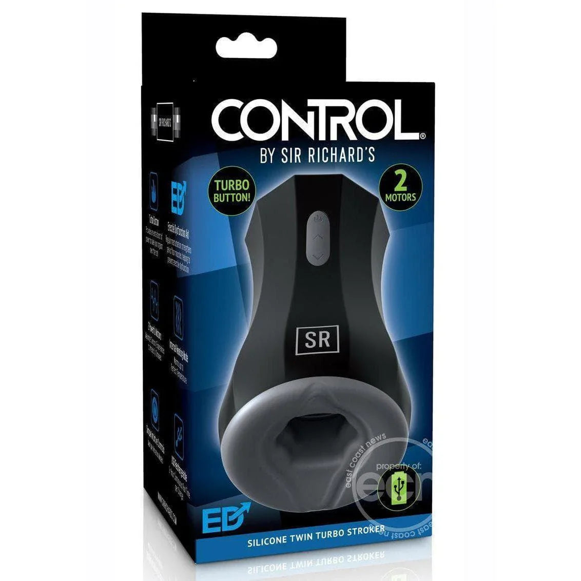 Silicone Twin Turbo Stroker Male Erectile Dysfunction Aid Multispeed - Romantic Blessings