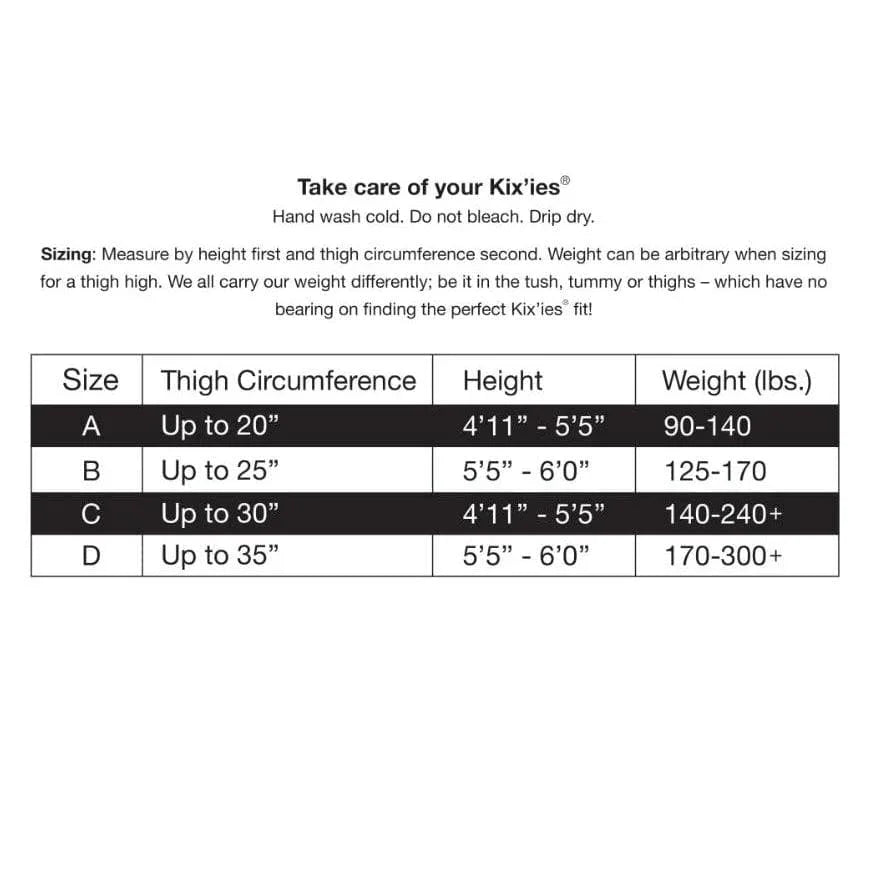 Kixies Vanessa Nude Back Seam Cuban Heel Champagne Thigh Highs Nude - Romantic Blessings