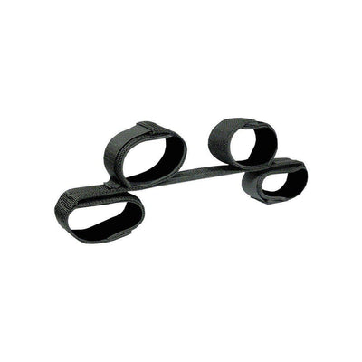 Spreader Bar With 4 Neoprene And Velcro Cuffs 24 Inch Black - Romantic Blessings