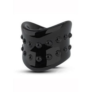 Stay Hard Beef Ball Stretcher - Black - Romantic Blessings