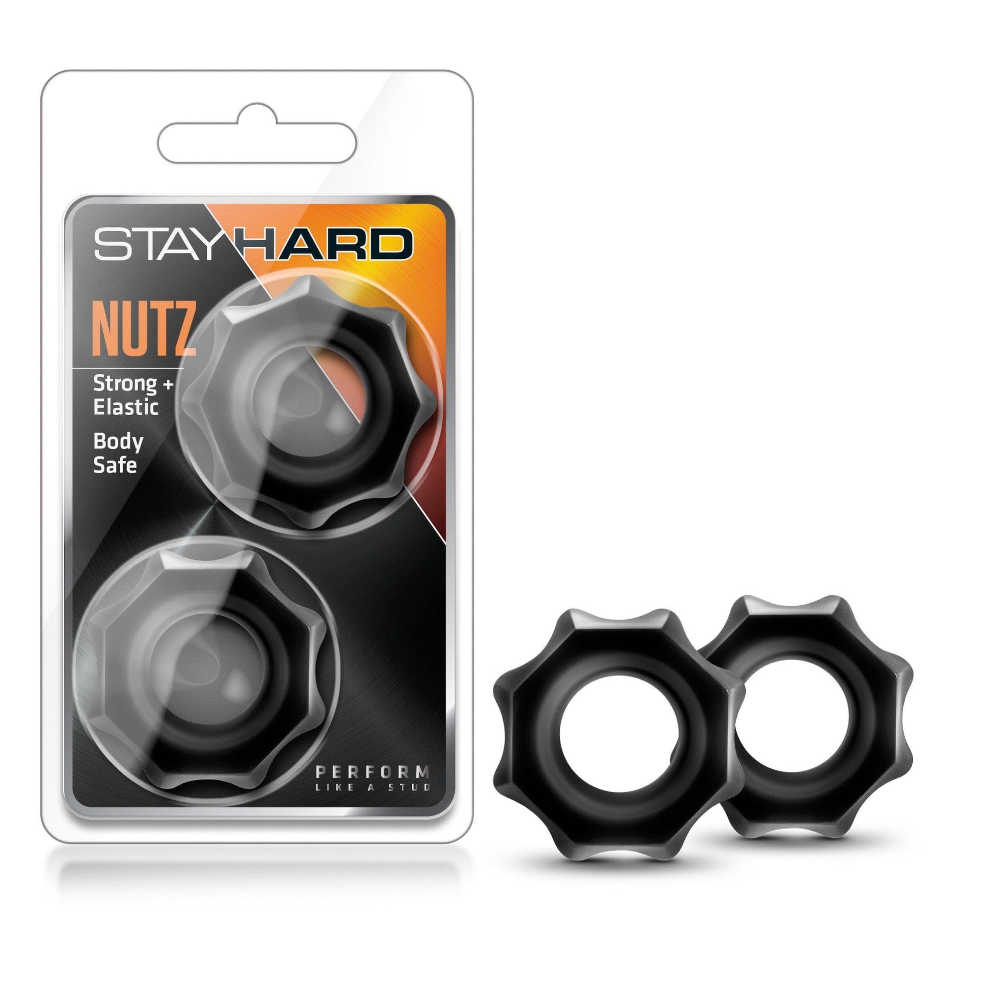 Stay Hard Nutz Thick 2 Pack Penis Erection Enhancement Rings - Romantic Blessings