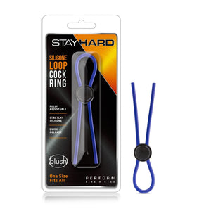 Stay Hard Silicone Single Loop Penis and Scrotum Erection Enhancement Lasso Ring - Romantic Blessings