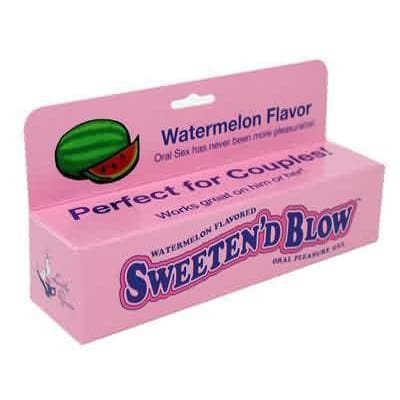 Sweeten'd Blow Watermelon Flavor Oral Pleasure for Him or Her 1.5 oz Tube - Romantic Blessings