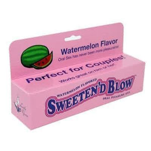 Sweeten'd Blow Watermelon Flavor Oral Pleasure for Him or Her 1.5 oz Tube - Romantic Blessings