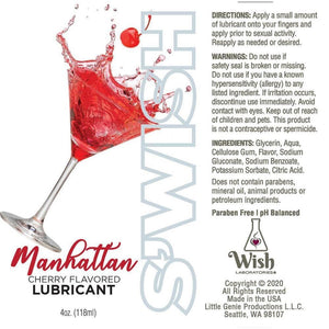 Swish Manhattan Water Based Lubricant Cherry - Romantic Blessings