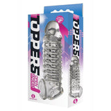 The 9's Toppers Open Ended Ribbed and Nubbed Penis Extender - Romantic Blessings