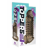The 9's Toppers Open Ended Ribbed and Nubbed Penis Extender - Romantic Blessings