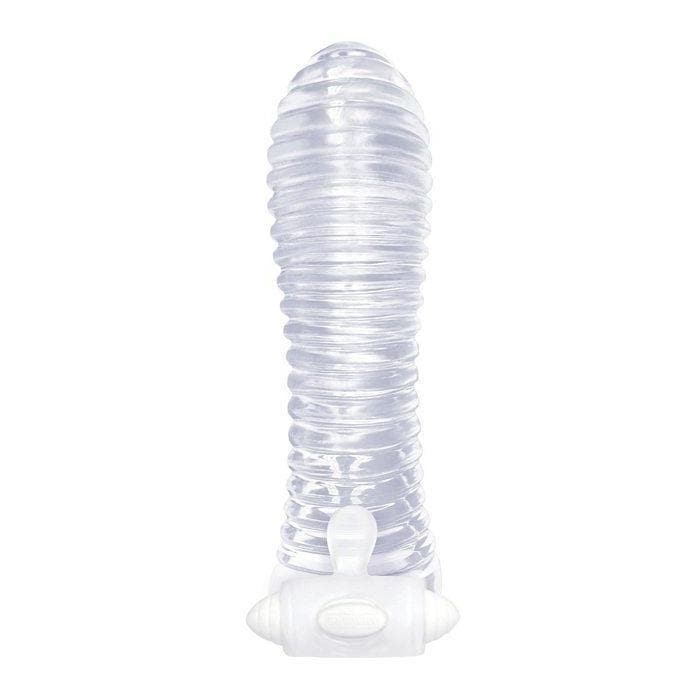 The 9's Vibrating Ribbed Penis Erection Enhancer and Extender - Romantic Blessings