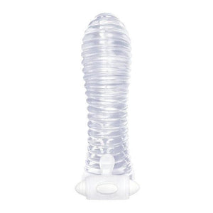 The 9's Vibrating Ribbed Penis Erection Enhancer and Extender - Romantic Blessings