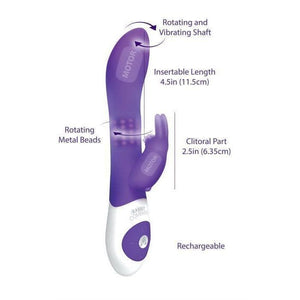 The Beaded Rabbit Rechargeable Silicone Multi Function G-Spot Vibe Waterproof - Romantic Blessings