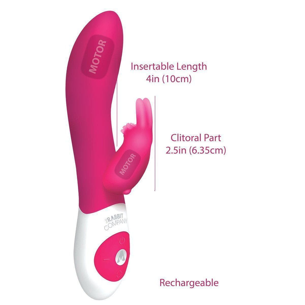The Classic Rabbit Multi Function Rechargeable Silicone Vibrator Waterproof - Romantic Blessings