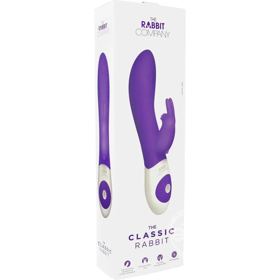 The Classic Rabbit Multi Function Rechargeable Silicone Vibrator Waterproof - Romantic Blessings