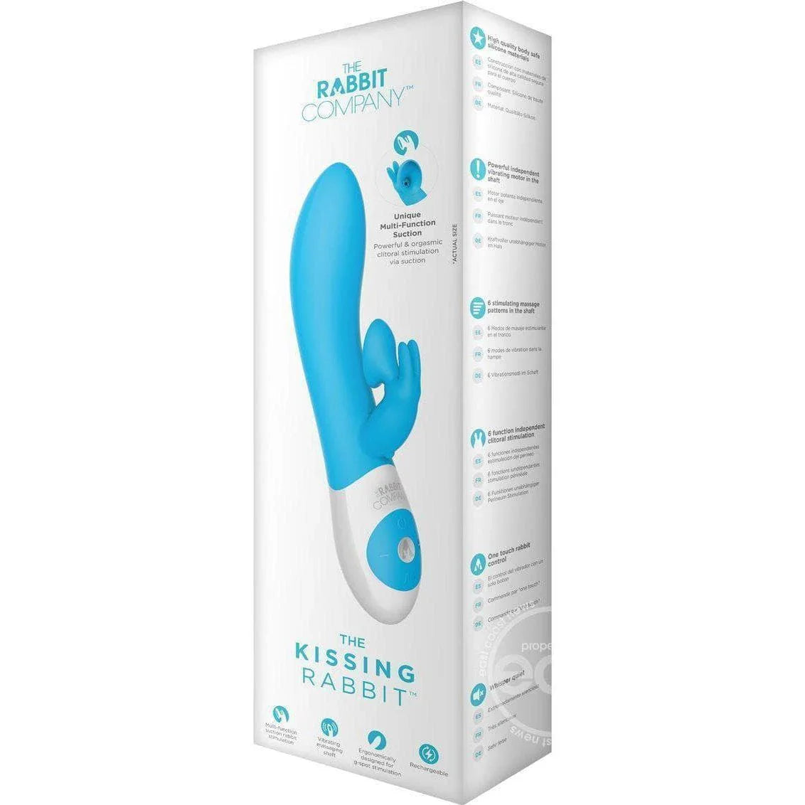 The Kissing Rabbit USB Rechargeable Multi Function Clitoral Suction Vibrator Splashproof - Romantic Blessings