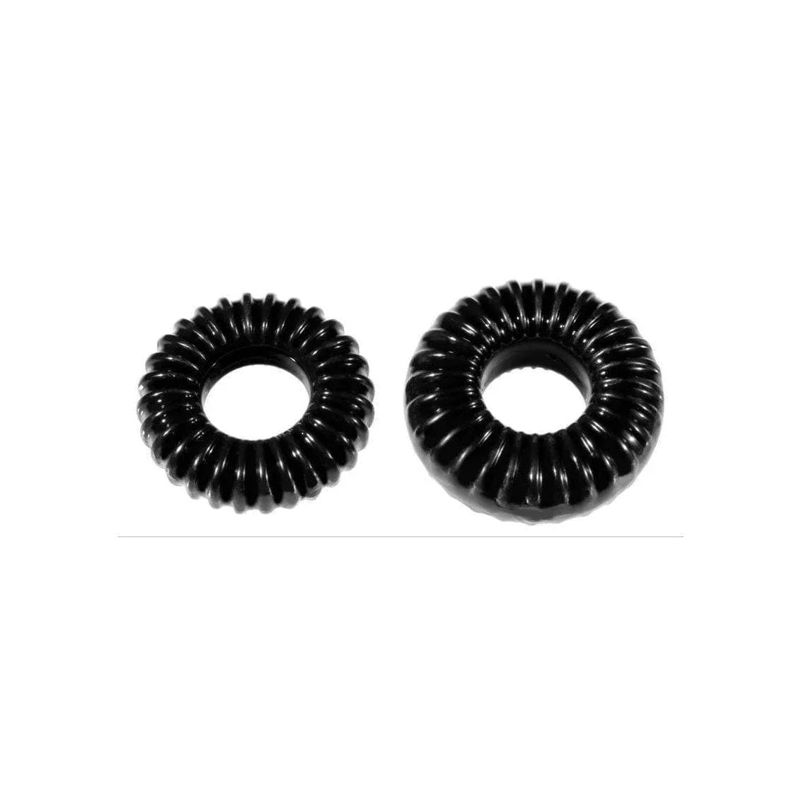 The Xplay Mixed Pack Ribbed Ring & Ribbed Ring Slim (2 Pack) - Romantic Blessings