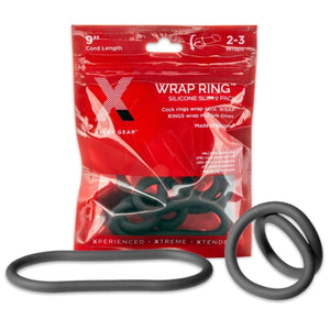 The Xplay Silicone Thin Wrap Penis Ring 9in (2 Pack) - Romantic Blessings