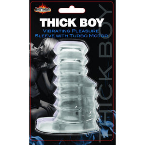 Thick Boy Powerful Turbo Motor Vibrating Penis Girth Enhancer Sleeve - Romantic Blessings