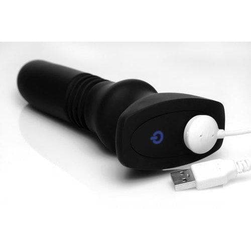Thunder Plugs Silicone Vibrating & Thrusting Plug with Remote Control - Romantic Blessings