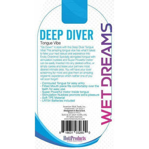 Tongue Star Deep Diver Vibrating Tongue With Clitoral Stimulation Nubbies - Romantic Blessings