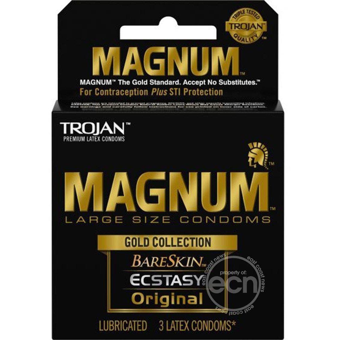 Trojan Magnum Gold Collection Large Size Condom 3 pack - Romantic Blessings