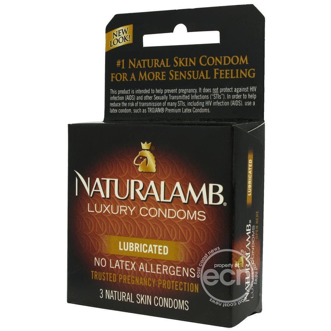 Trojan Naturalamb Luxury Condoms Lubricated 3 Pack - Romantic Blessings