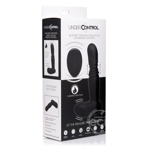 Under Control Rechargeable Silicone Thrusting Anal Plug with Remote Control - Romantic Blessings