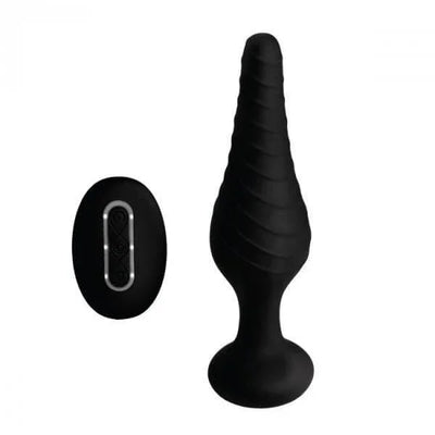 Under Control Rechargeable Silicone Vibrating Anal Plug with Remote Control - Romantic Blessings
