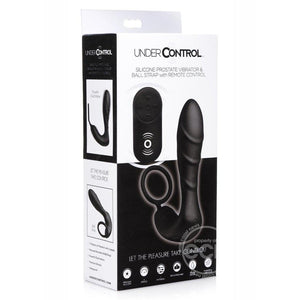 Under Control Silicone Prostate Vibrator & Penis Ring With Wireless Remote Control Waterproof - Romantic Blessings