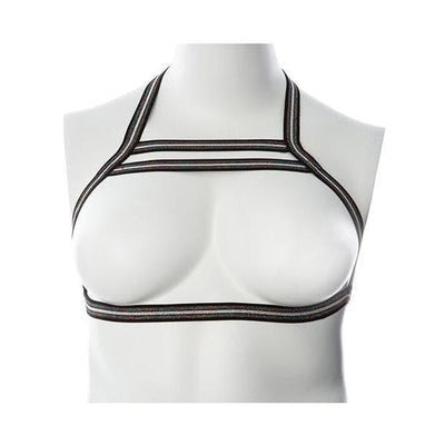 VooDoo Silver Lining Body Hugging Harness Black/Silver - Romantic Blessings