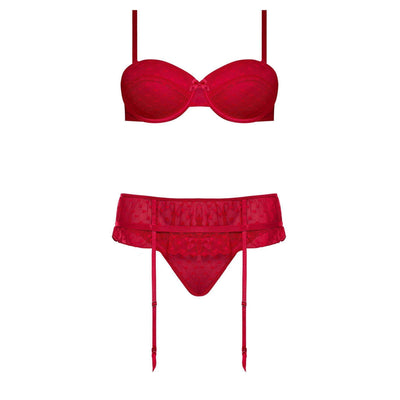 Magic Silk Valentina Bra with Garter & Panty - Romantic Blessings