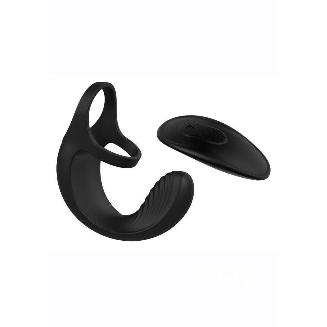 Vibrating Ball Cradle Silicone Rechargeable Penis Ring with Remote Control - Romantic Blessings